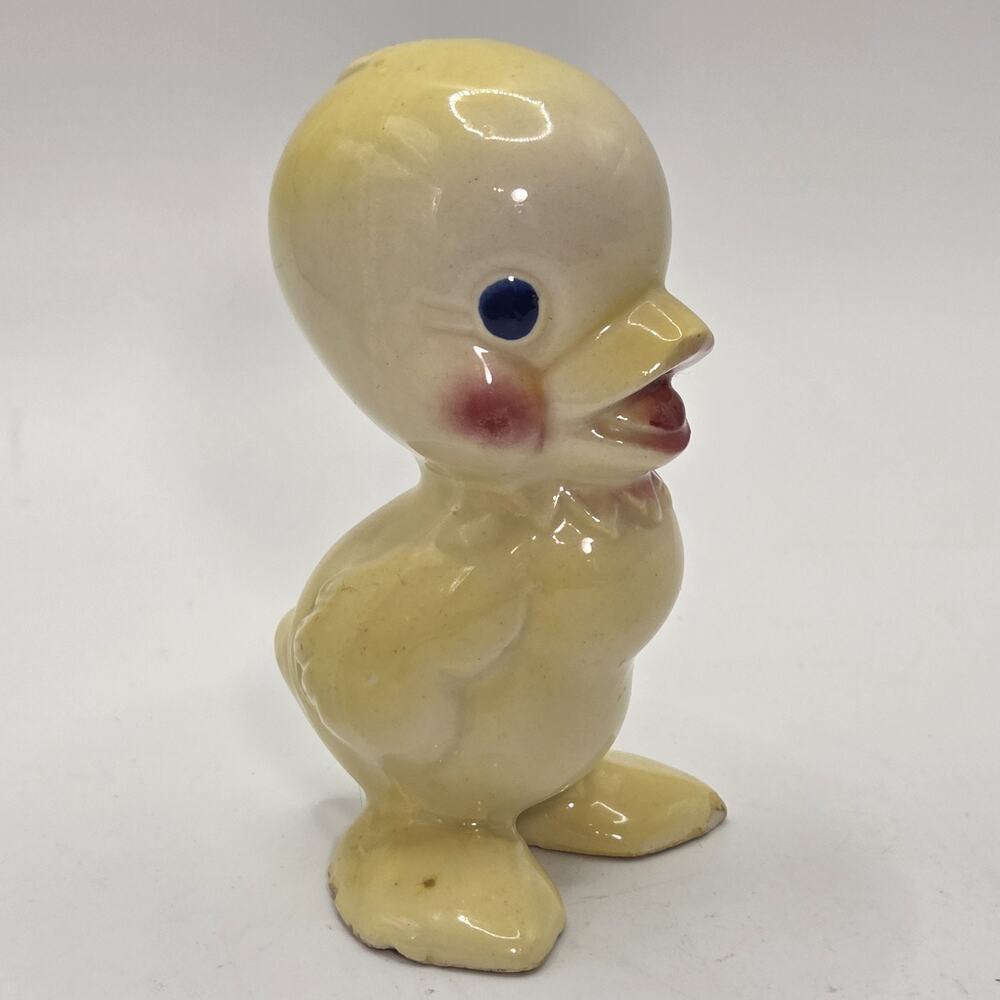 Vintage Yellow Duckling 1950 Sweet Rooster Chick Porcelain Figurine Vintage